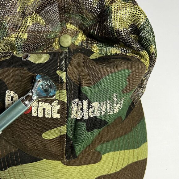 Point Blank Camo SnapBack Hat Adult One Size Bullseye Target Mesh Cap - Picture 8 of 9